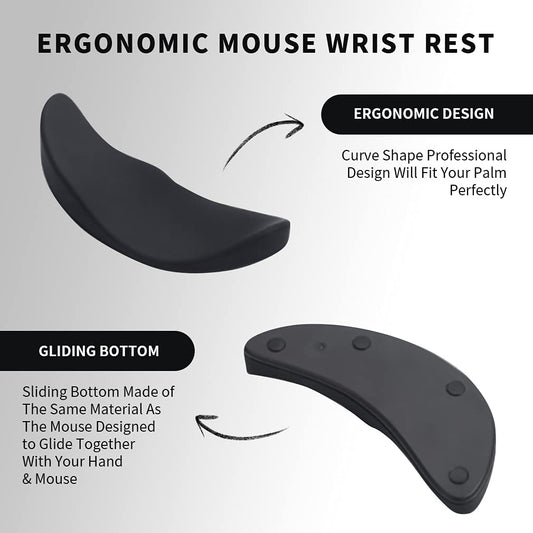 Ergonomic Mouse Wrist Rest Pad | Silicone Gel Non-Slip Wrist Support Mouse Pad for Office & Gaming PC