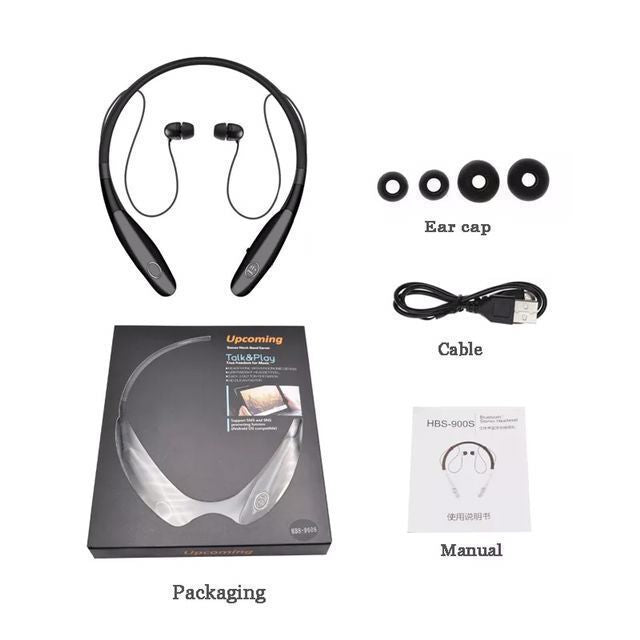 Neckband Wireless Sports Stereo Bluetooth Headphones | Hands-Free Earphones for Running & Fitness