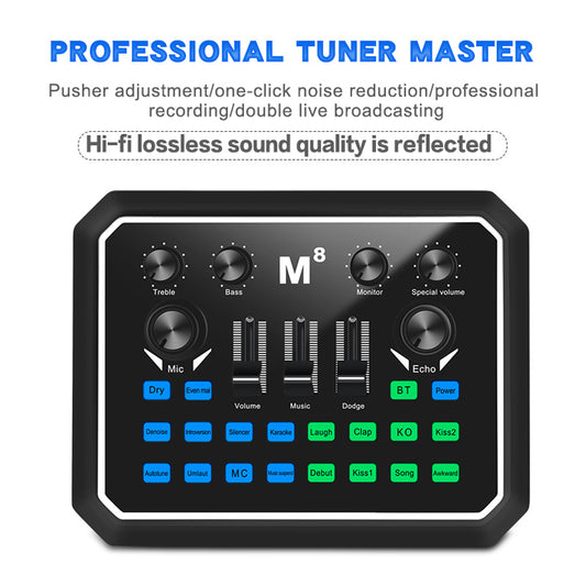 Aluminum Condenser Microphone Sound Card Set | Professional Streaming & Recording Audio Kit for Podcast, Live Broadcast & PC