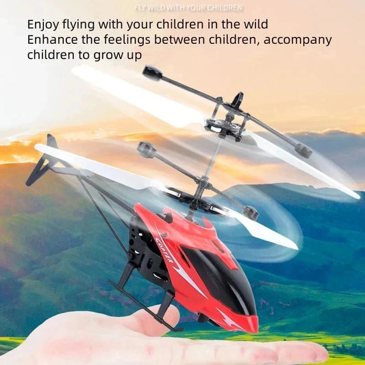 Rechargeable Mini RC Drone | Safe, Fall-Resistant Helicopter Toy for Kids (No Remote Included)