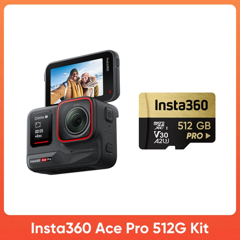Insta360 Ace Pro Action Camera | 8K/4K Leica Sensor, Waterproof, Stabilized & Low-Light Performance