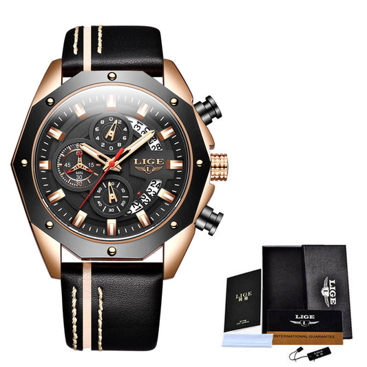 Luxury Fashion Men’s Silicone Sport Watch | Quartz Chronograph Waterproof Wristwatch with Date