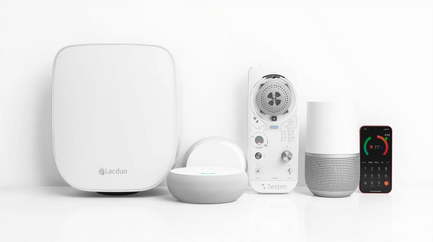 smart light, security camera, smart plug, doorbell, home security