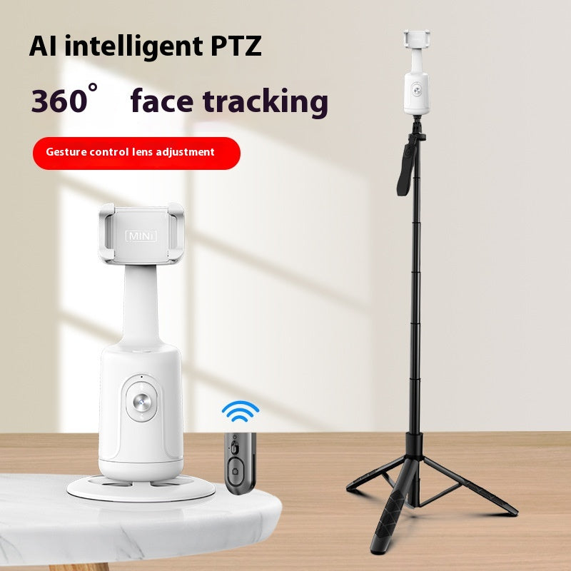 360° Auto Face Tracking Gimbal | AI Smart Phone Holder Stabilizer Tripod for Video, Vlog & Live Streaming