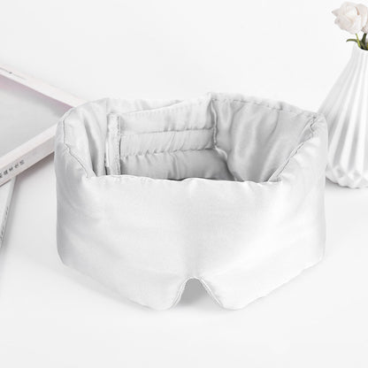 Silk Sleep Eye Mask | Skin-Friendly Breathable Eye Cover with Ear Protection & Noise Reduction for Deep Sleep