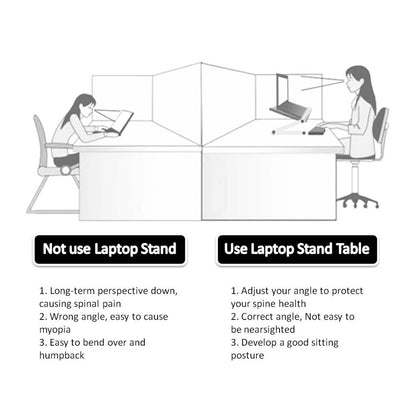 Foldable Laptop Stand Ergonomic Adjustable Desk | Tablet Holder for Office, Home & Travel