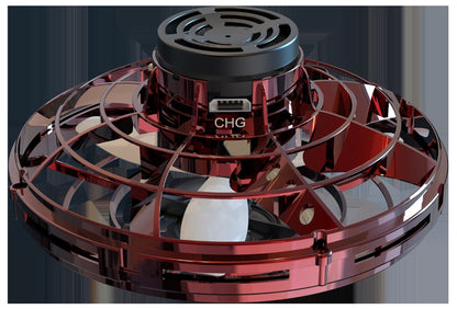 Mini Fingertip Gyro LED UFO Drone | Interactive Decompression Flying Spinner Toy for Kids