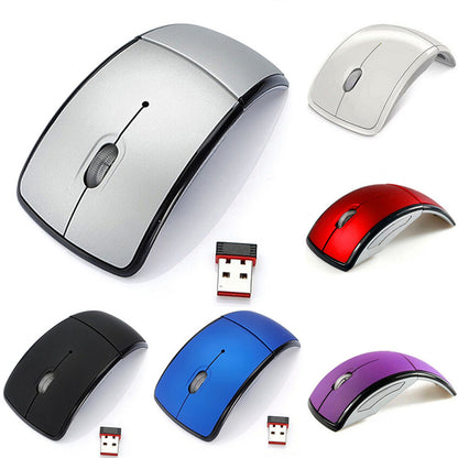 Wireless Foldable Mouse | Portable Slim Travel Mouse for Laptop, PC & Mac