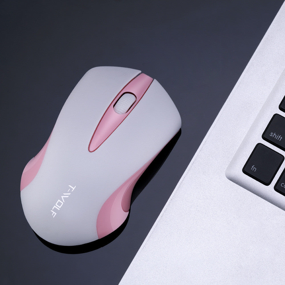 Thunder Wolf Wireless Mouse for Laptop & Desktop | Cute Ergonomic Mouse for Girls, PC & Computer