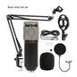 BM800 Condenser Microphone with V8 Sound Card | Large Diaphragm Live Broadcast & Recording Set for PC, Streaming, Podcasting