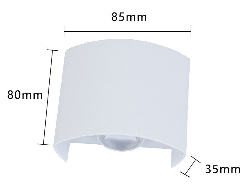 Outdoor Rainproof LED Wall Lamp | Waterproof Outdoor Spotlight for Courtyard, Garden, Living Room & Bedside Wall Lighting