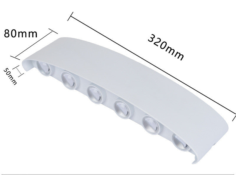 Outdoor Rainproof LED Wall Lamp | Waterproof Outdoor Spotlight for Courtyard, Garden, Living Room & Bedside Wall Lighting