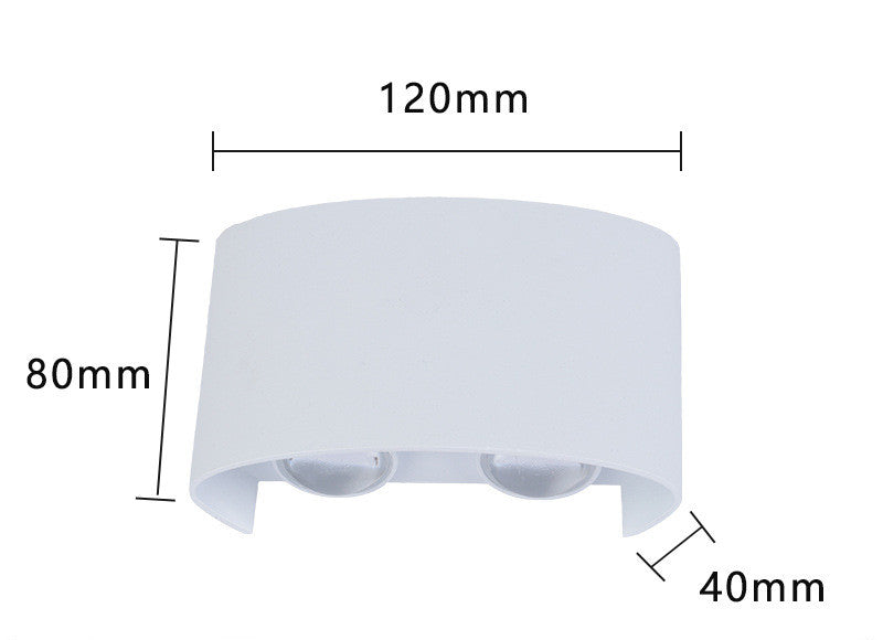 Outdoor Rainproof LED Wall Lamp | Waterproof Outdoor Spotlight for Courtyard, Garden, Living Room & Bedside Wall Lighting