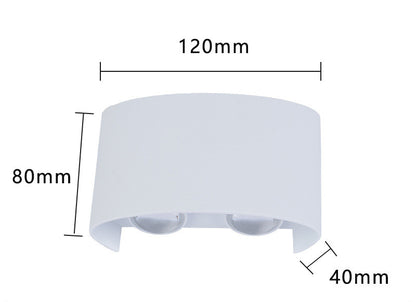 Outdoor Rainproof LED Wall Lamp | Waterproof Outdoor Spotlight for Courtyard, Garden, Living Room & Bedside Wall Lighting