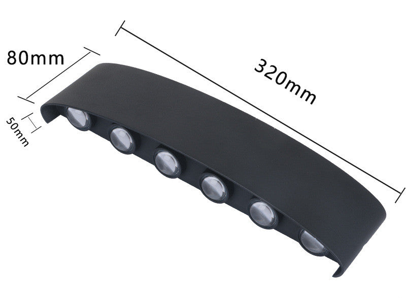 Outdoor Rainproof LED Wall Lamp | Waterproof Outdoor Spotlight for Courtyard, Garden, Living Room & Bedside Wall Lighting