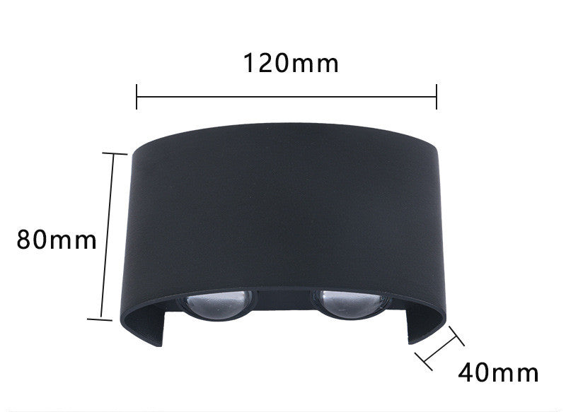 Outdoor Rainproof LED Wall Lamp | Waterproof Outdoor Spotlight for Courtyard, Garden, Living Room & Bedside Wall Lighting