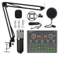 Live Sound Card Condenser Microphone | Bluetooth Audio Mixer Mic for Mobile Phone & Computer Streaming