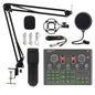 Live Sound Card Condenser Microphone | Bluetooth Audio Mixer Mic for Mobile Phone & Computer Streaming