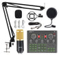 Live Sound Card Condenser Microphone | Bluetooth Audio Mixer Mic for Mobile Phone & Computer Streaming