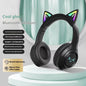 Cute Cat Ear Wireless Bluetooth Headphones | LED Stereo Headset for Kids & Teens