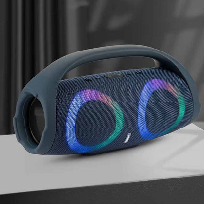 War Drum 3rd-Generation Bluetooth Speaker | Portable Waterproof Speaker with RGB Color Lights for Outdoor Music