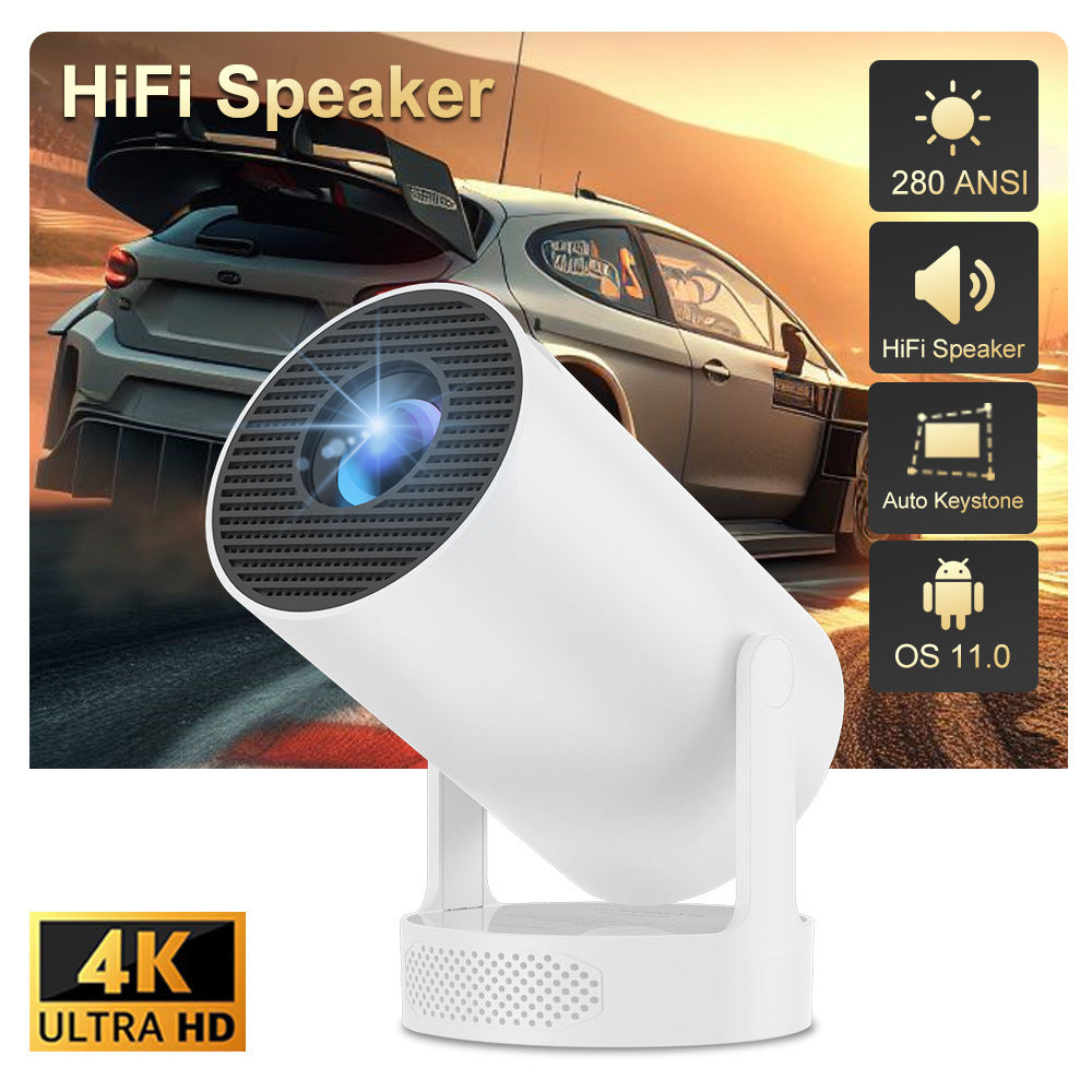 Portable Mini HD Home Projector | Compact Movie Projector for Home Theater, Movies & Gaming