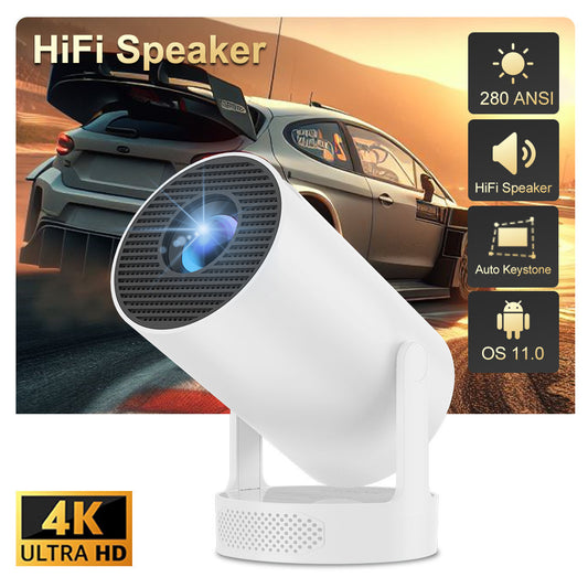 Portable Mini HD Home Projector | Compact Movie Projector for Home Theater, Movies & Gaming