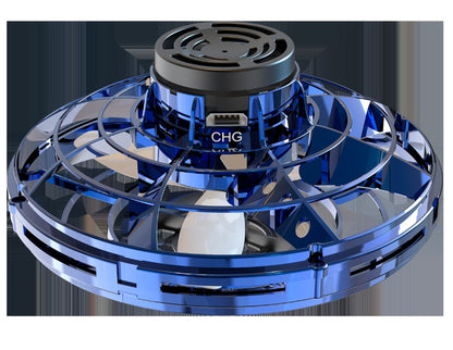 Mini Fingertip Gyro LED UFO Drone | Interactive Decompression Flying Spinner Toy for Kids