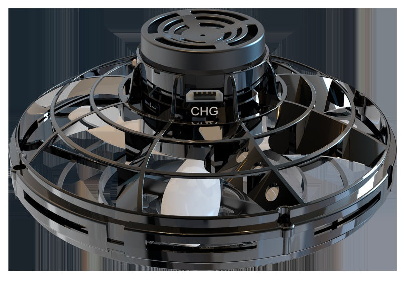 Mini Fingertip Gyro LED UFO Drone | Interactive Decompression Flying Spinner Toy for Kids