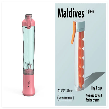 Portable Blender Juicer | Personal Mini Blender with 6-Blade System for Smoothies, Shakes & Kitchen Use