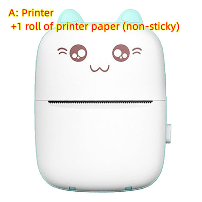 Mini Portable Bluetooth & WiFi Printer | Mobile Photo & Note Printer for Students, Pocket Label & Error Printing