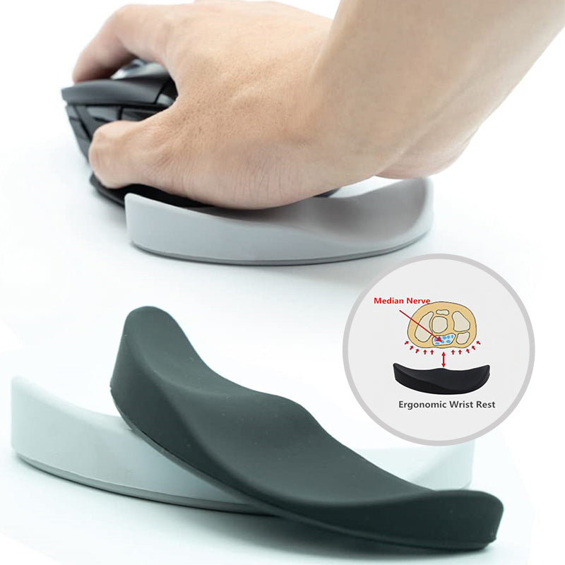 Ergonomic Mouse Wrist Rest Pad | Silicone Gel Non-Slip Wrist Support Mouse Pad for Office & Gaming PC