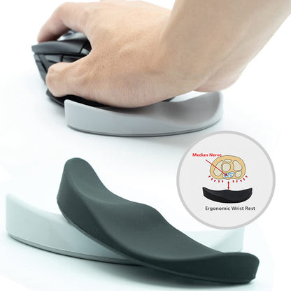 Ergonomic Mouse Wrist Rest Pad | Silicone Gel Non-Slip Wrist Support Mouse Pad for Office & Gaming PC