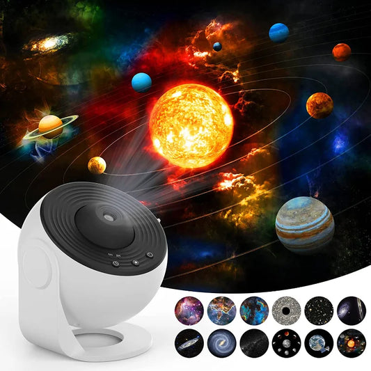 Galaxy Starry Sky Projector Night Light | 360° Rotating Planetarium Lamp for Kids Bedroom, Valentine’s Day & Wedding Decor