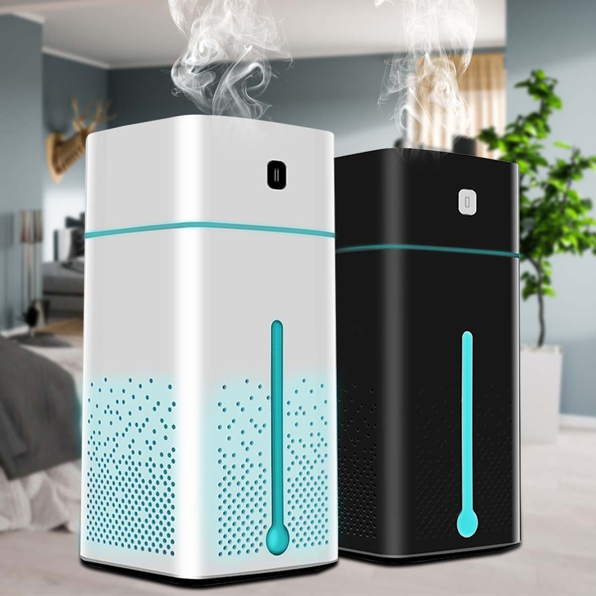 Air Purifier Humidifier | 2-in-1 Home Air Cleaner & Ultrasonic Moisture Diffuser