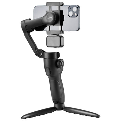 3-Axis Phone Gimbal Stabilizer with LED Fill Light | Handheld Smartphone Stabilizer for iPhone & Android Video Recording