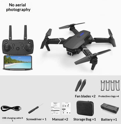 E88 Drone 4K HD Dual Camera | Remote Control Aerial Photography Quadcopter Toy