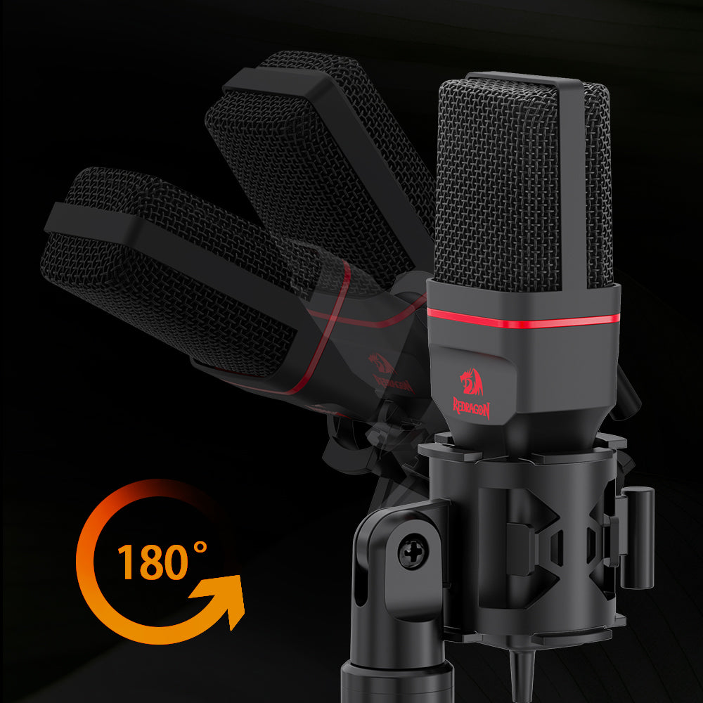 Compatible Apple Condenser Microphone with Tripod | 3.5mm Audio Studio Computer Mic