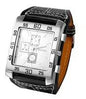 Men’s Military-Style Watch | Square Dial with Simulated Three-Layer Design