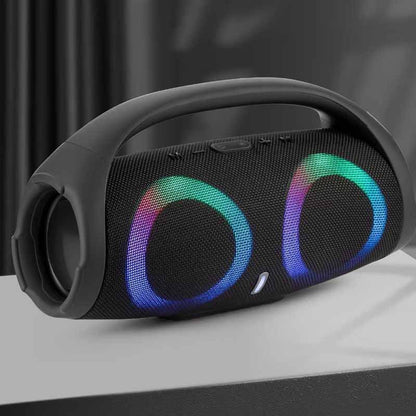 War Drum 3rd-Generation Bluetooth Speaker | Portable Waterproof Speaker with RGB Color Lights for Outdoor Music