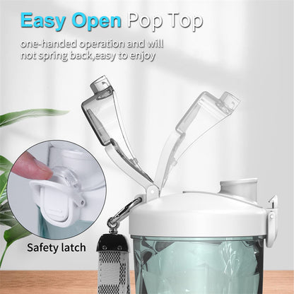 Portable Blender Juicer | Personal Mini Blender with 6-Blade System for Smoothies, Shakes & Kitchen Use