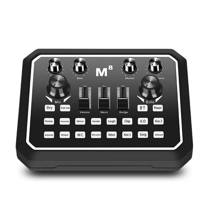 Aluminum Condenser Microphone Sound Card Set | Professional Streaming & Recording Audio Kit for Podcast, Live Broadcast & PC