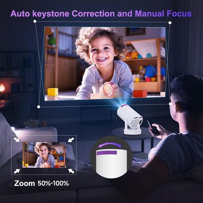 Portable Mini HD Home Projector | Compact Movie Projector for Home Theater, Movies & Gaming