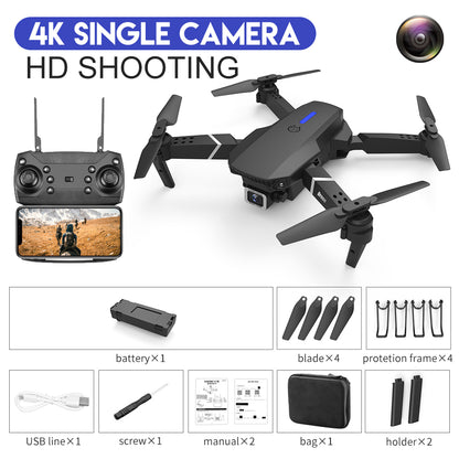 E88 Drone 4K HD Dual Camera | Remote Control Aerial Photography Quadcopter Toy