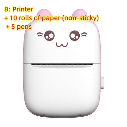 Mini Portable Bluetooth & WiFi Printer | Mobile Photo & Note Printer for Students, Pocket Label & Error Printing