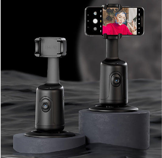 360° Auto Face Tracking Gimbal | AI Smart Phone Holder Stabilizer Tripod for Video, Vlog & Live Streaming