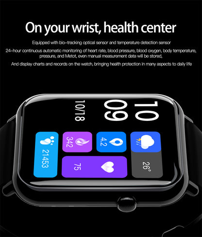 Smart Waterproof Watch | Fitness Tracker with Bluetooth, Heart Rate, and Sports Features