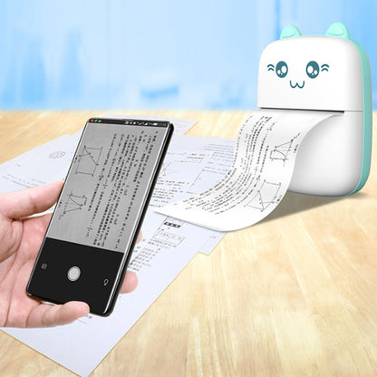 Mini Portable Bluetooth & WiFi Printer | Mobile Photo & Note Printer for Students, Pocket Label & Error Printing