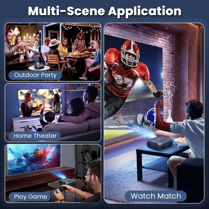 Native 1080P Projector with 5G WiFi & Bluetooth | 4K Supported Smart Projector for Phone, PC, TV Stick & PS5