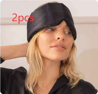 Silk Sleep Eye Mask | Skin-Friendly Breathable Eye Cover with Ear Protection & Noise Reduction for Deep Sleep